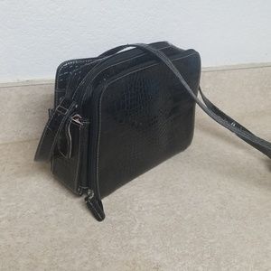 Liz Claiborne Purse Shoulder Bag Faux Crocodile
